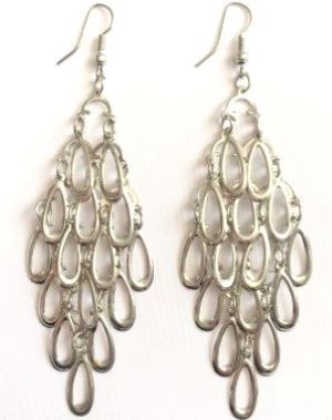 Boucles d'oreilles argent&eacute;es