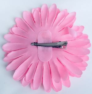 Barrette fleur rose