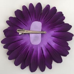 Barrette fleur violette