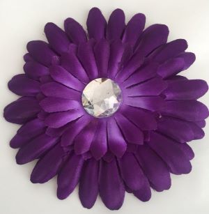 Barrette fleur violette