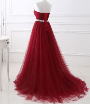 Robe princesse bordeaux