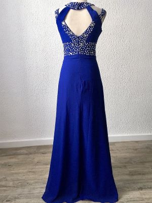 Robe de soirée bleu roi